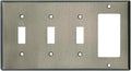Switch Hits Distressed Antique Pewter Outlet Wall Plate - 3 Toggle 1