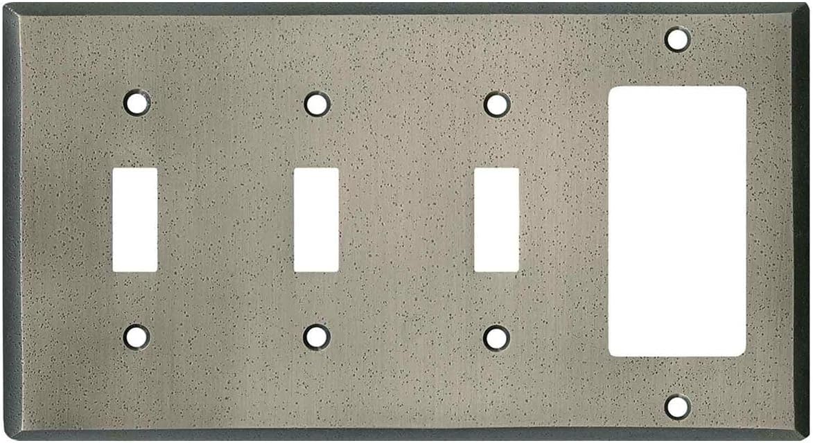 Switch Hits Distressed Antique Pewter Outlet Wall Plate Cover
