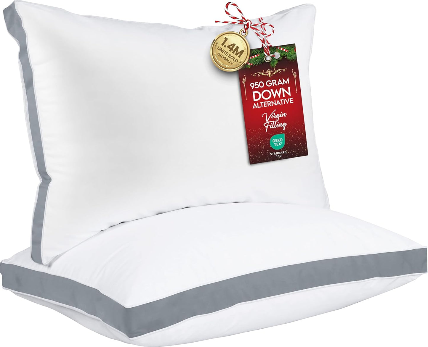 Utopia Bedding Bed Pillows for Sleeping - Soft & Fluffy Set
