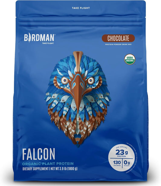 Falcon Vegan Protein Powder Organic - Chocolate Flavor 60 Servings