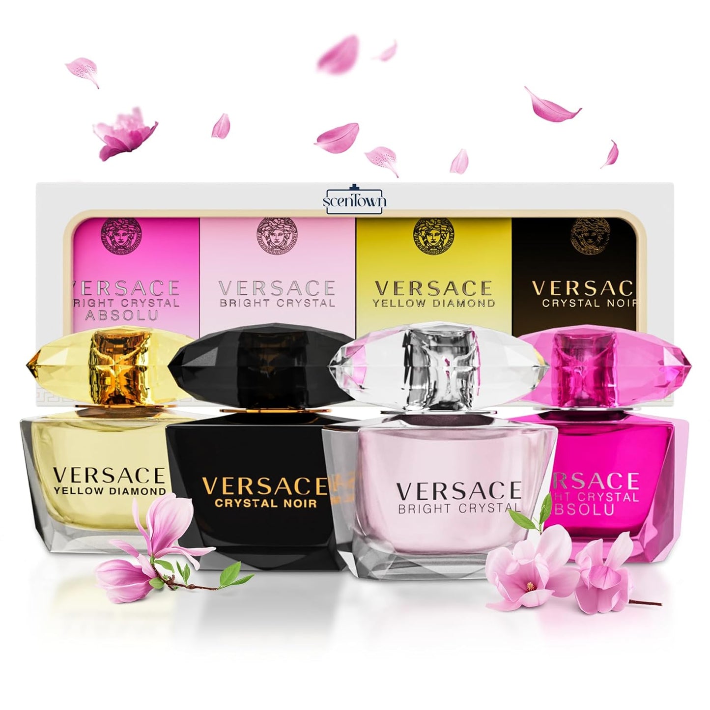 Versace Miniature Variety Bundle of 4 Small Perfume Gift Set