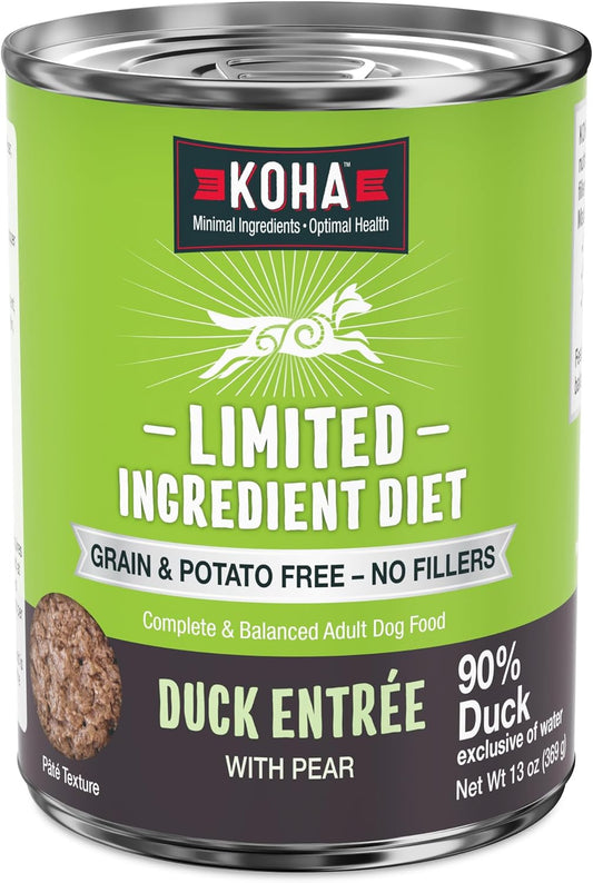 KOHA Limited Ingredient Diet Duck Entree for Dogs - High Protein