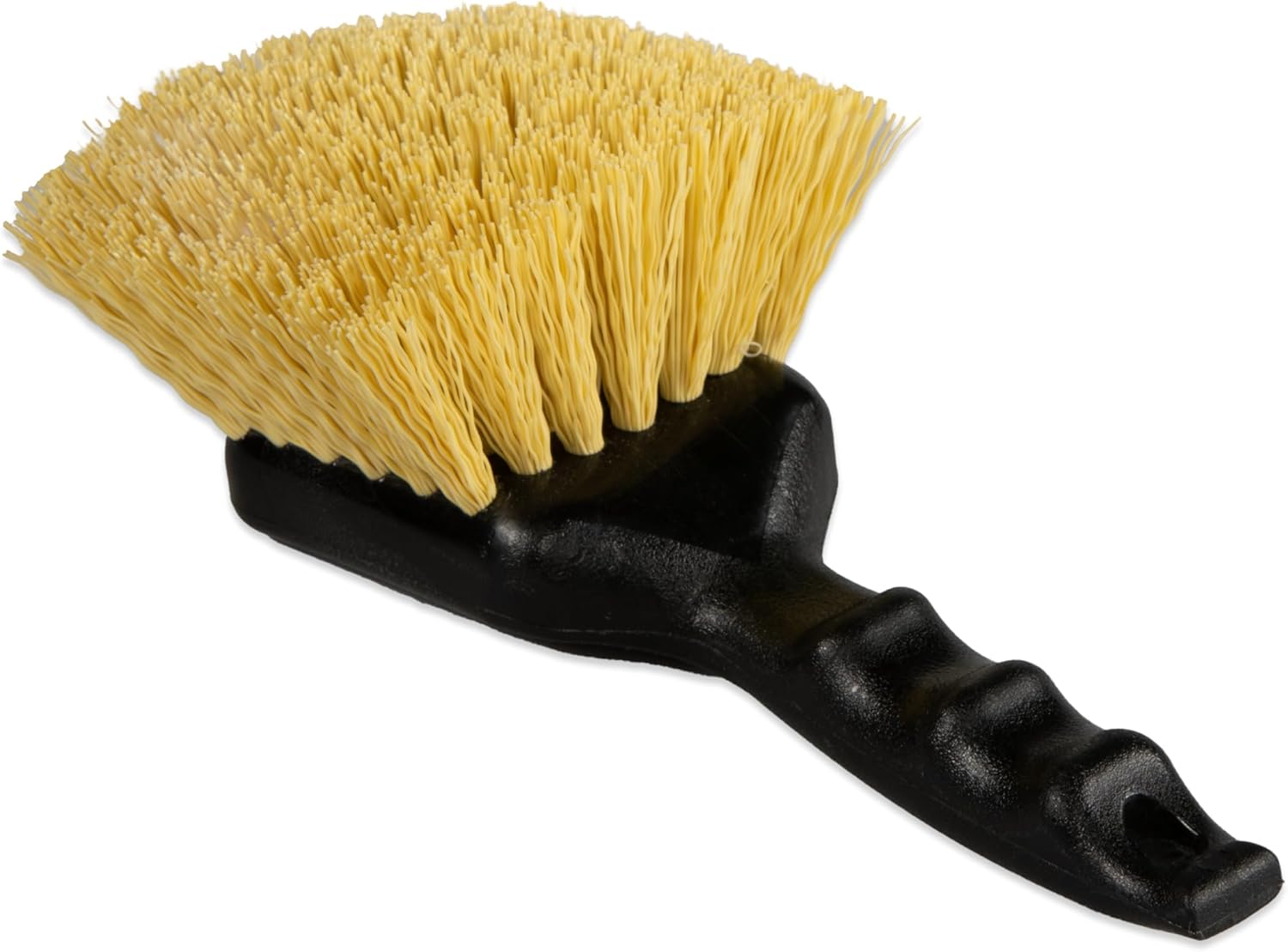 Utility Scrub Brush with Long Handle and Polypropylene Bristles 8 in