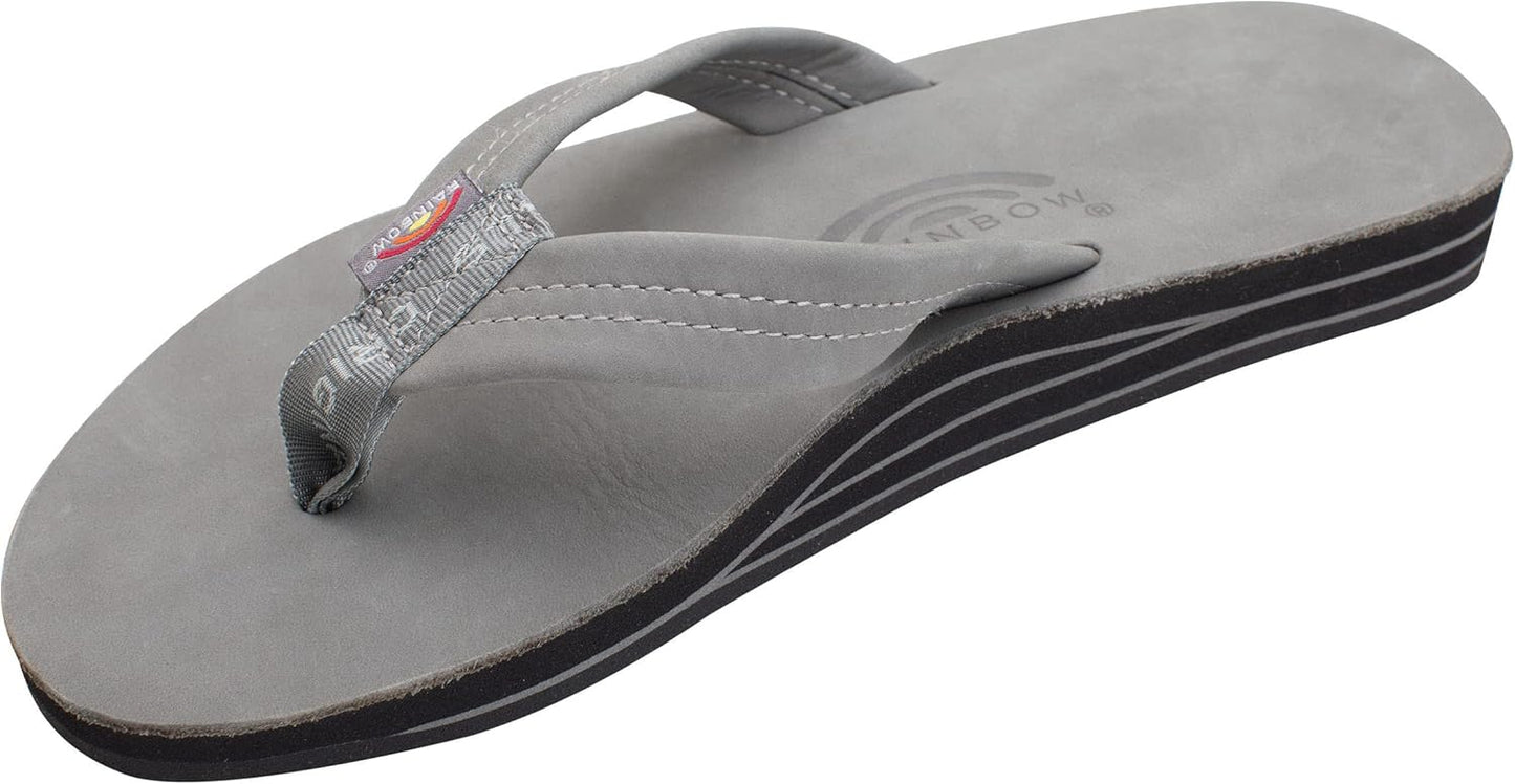Rainbow Sandals Men's Double Layer Leather with Arch Support