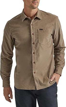 Lee Men's Extreme Motion Long Sleeve Worker Shirt for Comfort