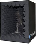 Portable Vocal Booth Isolation Shield - Foldable Microphone Reflection