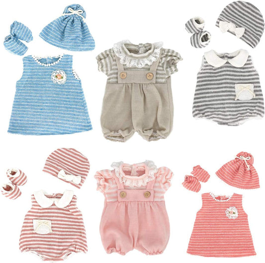 14-Piece Doll Clothes Gift Set for 14-18 Baby Dolls