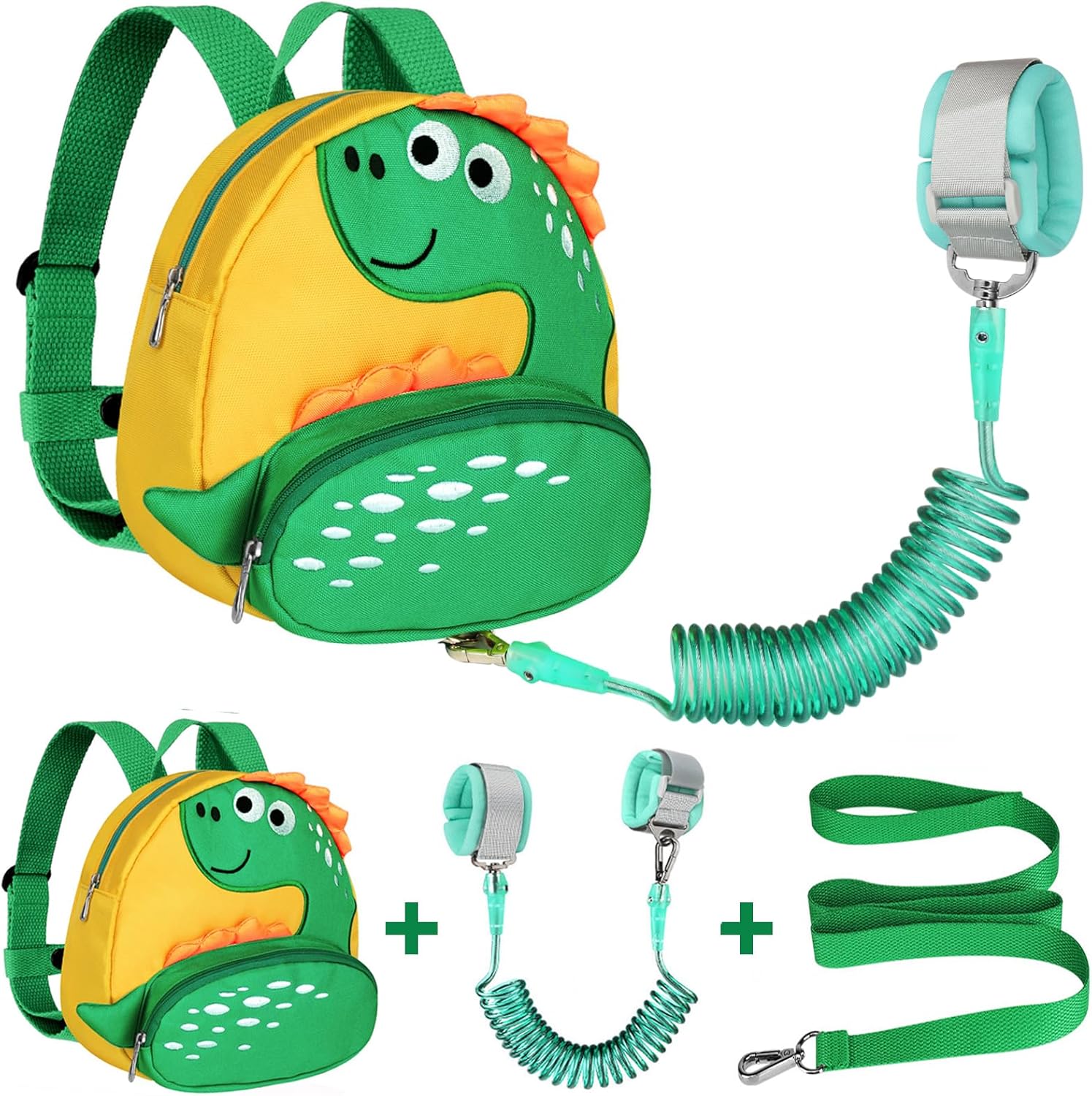 Cute Dinosaur Toddler Harness Backpack - Anti Lost Leash for Safety