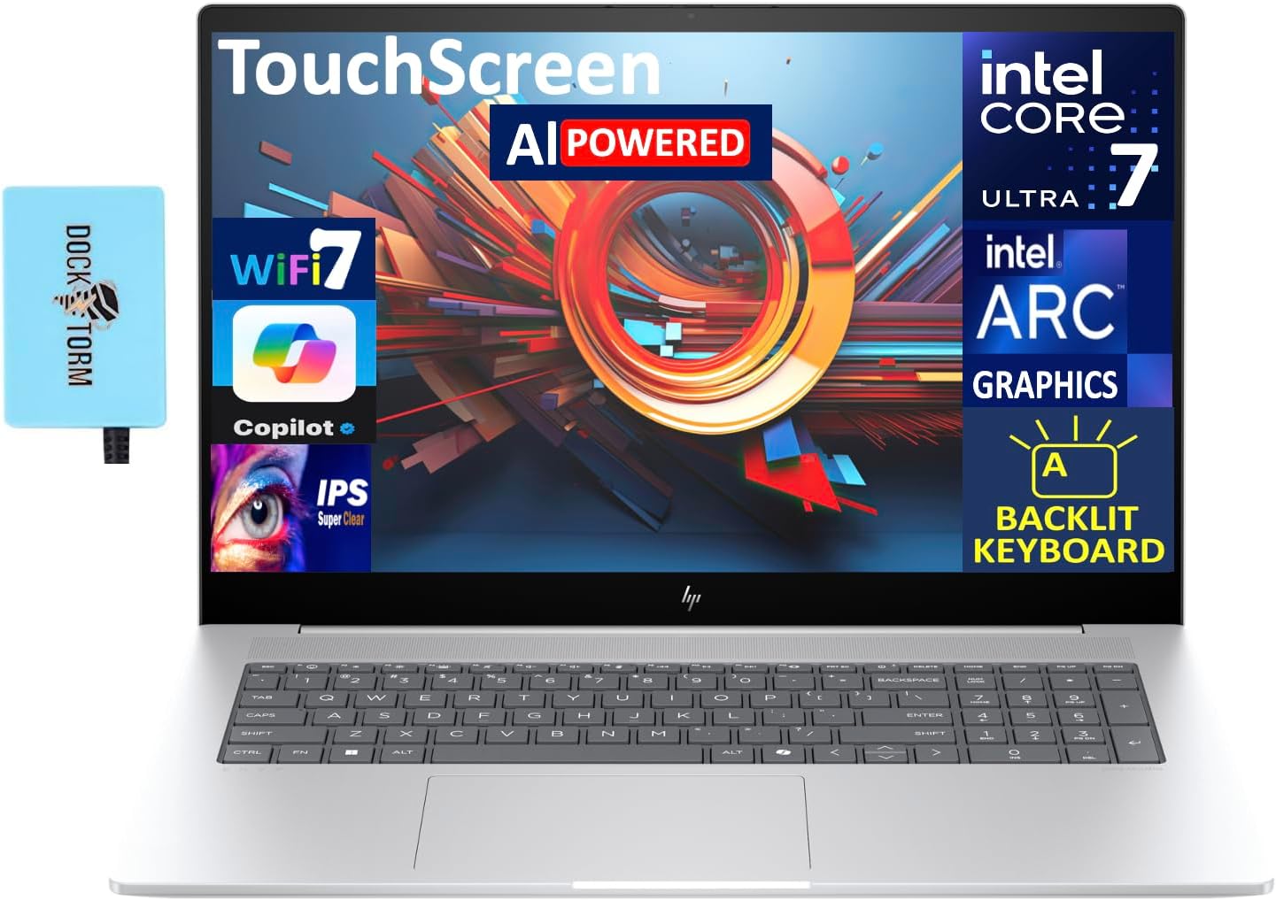 HP Envy AI Powered Laptop with 17.3 Touchscreen Display
