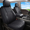 Tacoma Front Seat Covers Custom Fit Leather - Front Pair Black