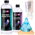 Deep Pour Epoxy Resin Kit 51OZ - Clear 2-4 in Casting