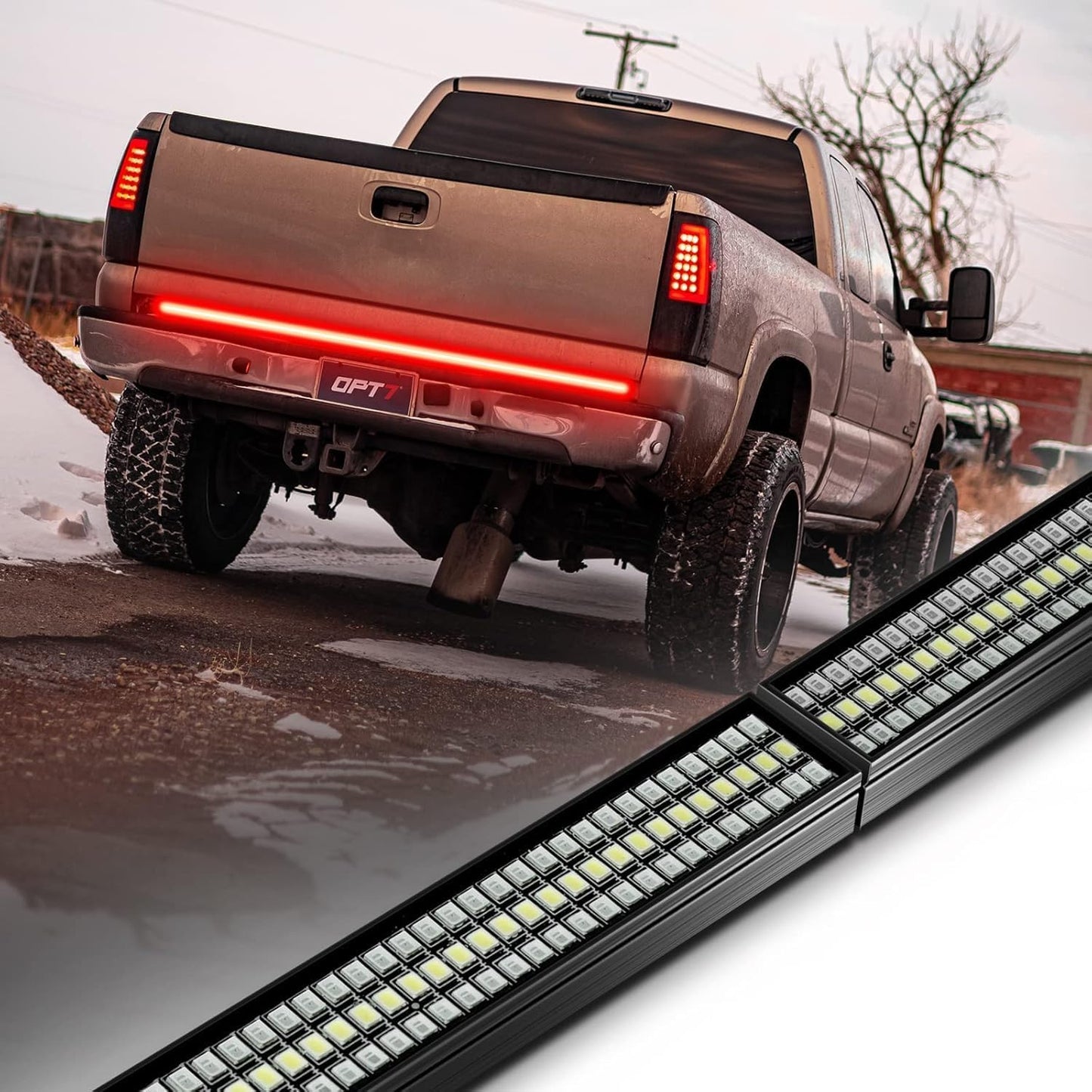 OPT7 60in Redline Tailgate Light Bar with Sequential Signals