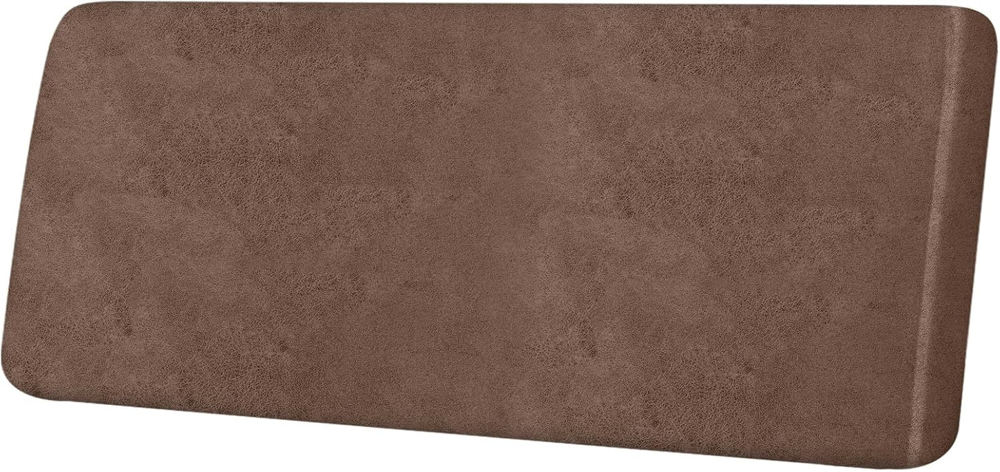 Leather Look Couch Cushion Covers for Sofa Seat Protection