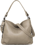YALUXE Stylish Hobo Handbags in Genuine Leather for Everyday Use