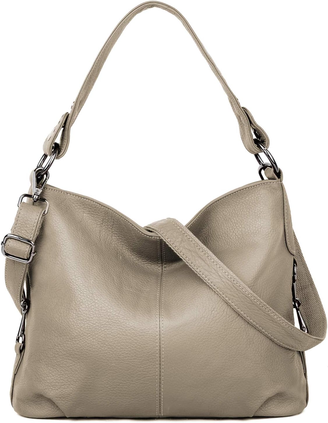 YALUXE Genuine Leather Shoulder Bags Stylish Hobo Handbags