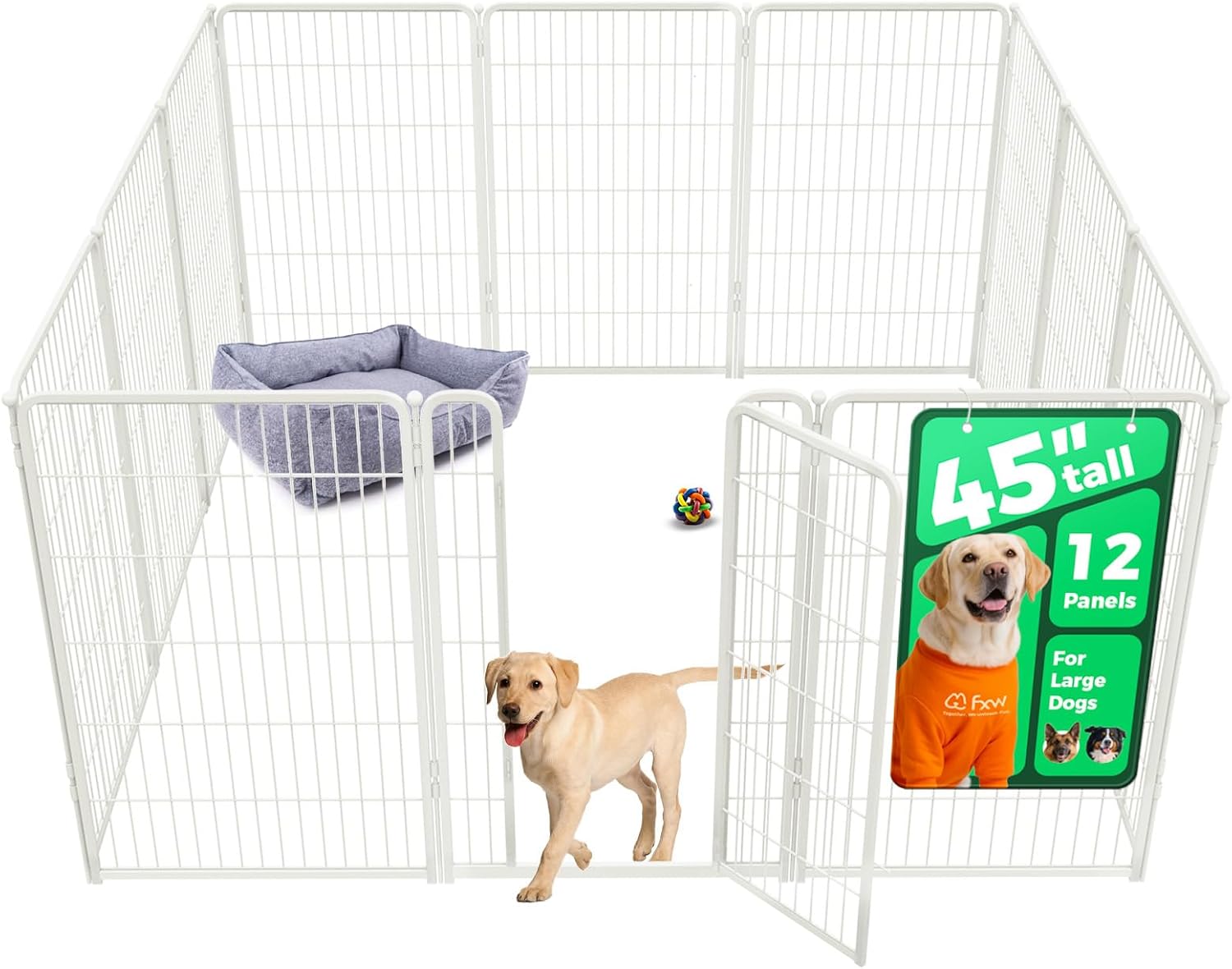 FXW Homeplus Unleashed Indoor Dog Playpen for Large Dogs