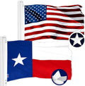 USA & Texas Flags 3x5 Ft Combo Pack - Heavy Duty Outdoor Flags