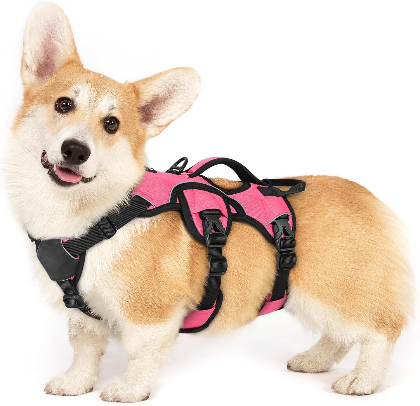 Escape Proof Dog Harness for Large Dogs by rabbitgoo - Pink