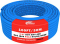 CheeMuii 100 FT 3/8 DOT Air Line Blue Pneumatic Tubing for Trucks