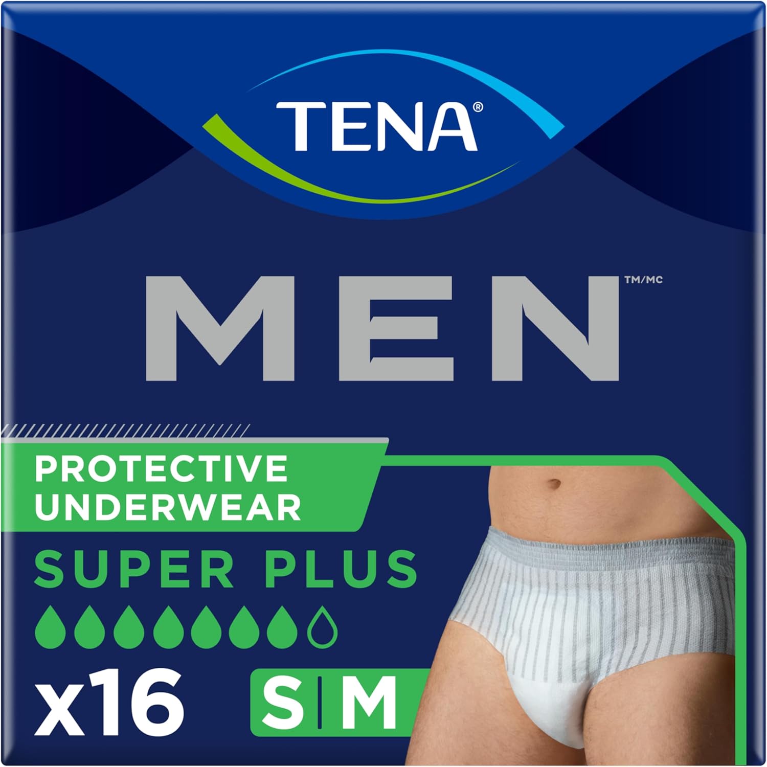 TENA Men's Protective Incontinence Underwear - 16 Count