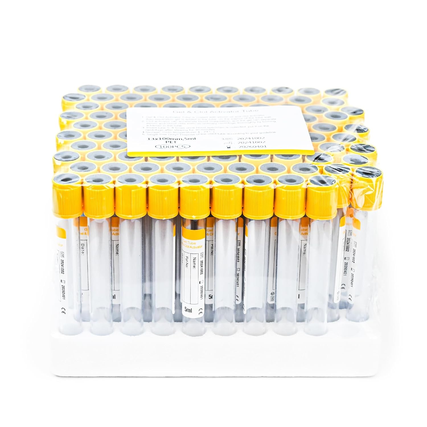 Vacutainer Blood Collection Tubes 5ml Gel Clot Tube for Labs
