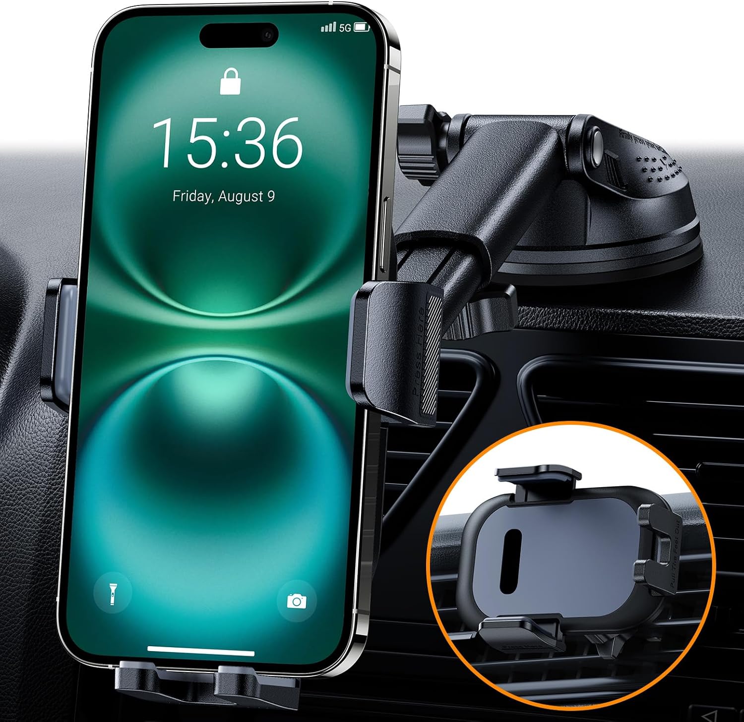 Powerful Car Phone Holder - Secure & Flexible!