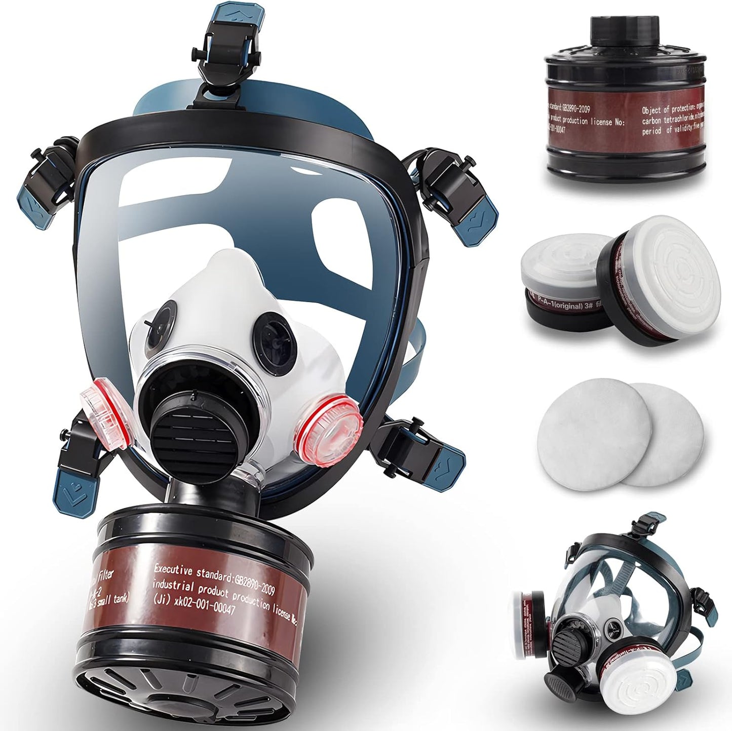 Gas Masks Survival Nuclear and Chemical Full Face Respirator