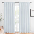 NICETOWN Greyish White Blackout Curtain Panels - Room Darkening