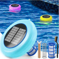 Solar Pool Ionizer Floater with LED Night Light - Reduces Chlorine Use