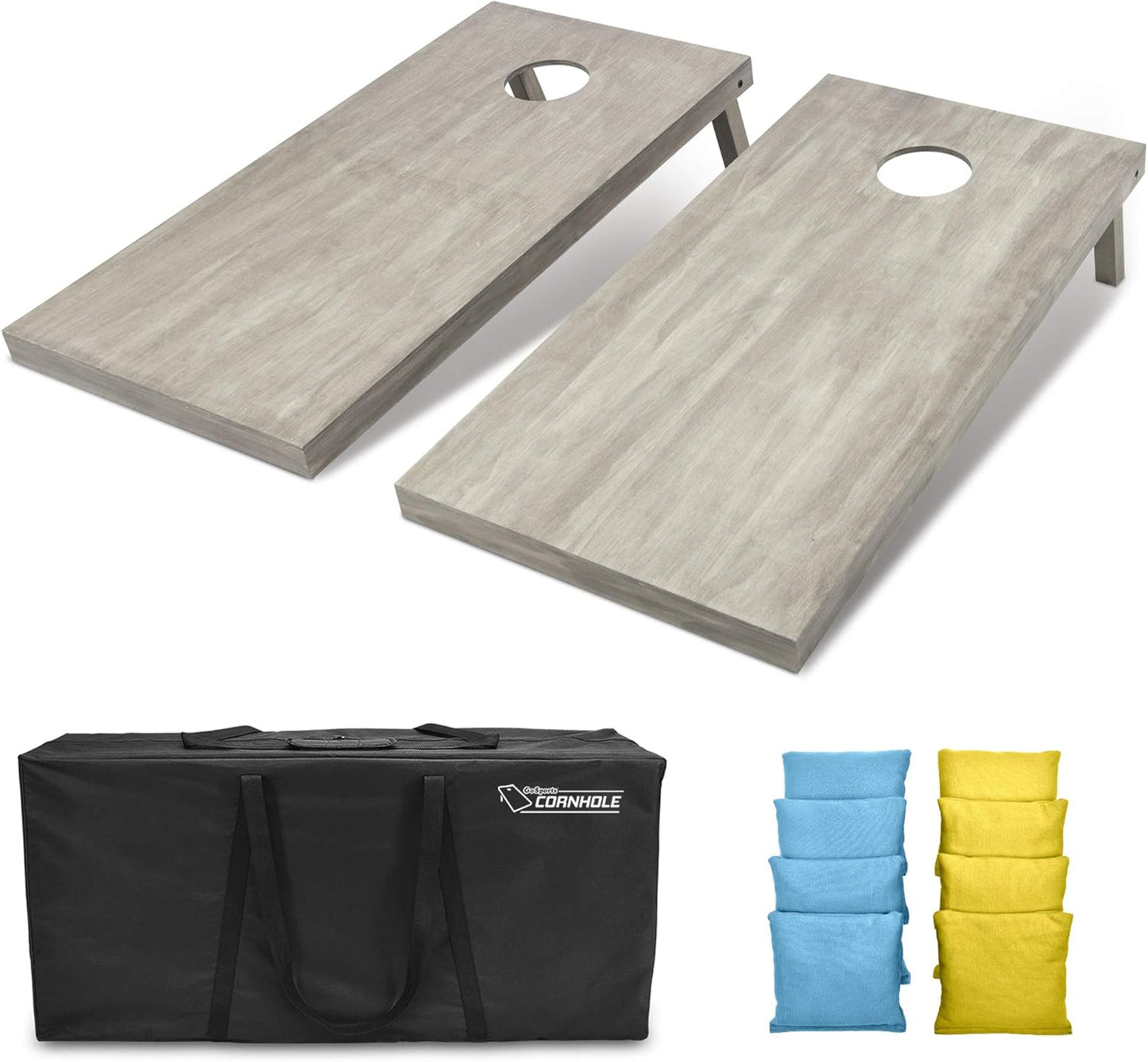 GoSports 4 ft x 2 ft Wooden Cornhole Boards Set for Fun