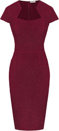 GRACE KARIN Pencil Dress Women Cap Sleeve - Elegant Workwear
