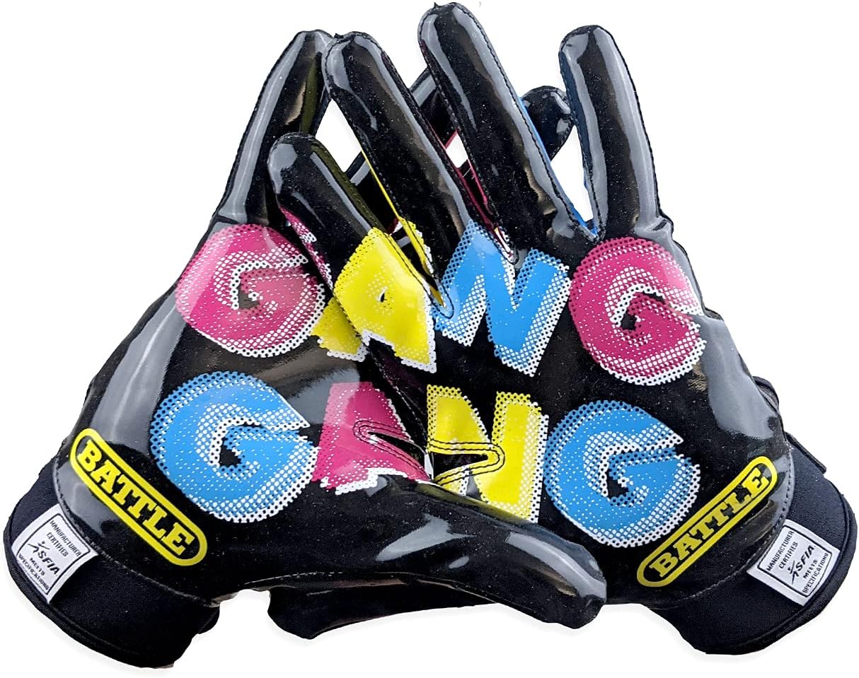 Battle Sports Back of Hand Wide Receiver Football Gloves Review
