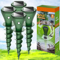 Mole Repellent Solar Powered 4 Pack - Quiet Ultrasonic Yard Deterrent