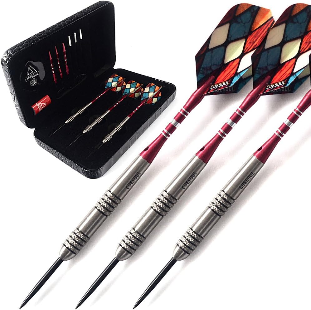 CUESOUL 22/24/26 Grams Tungsten Steel Tip Darts Set Review