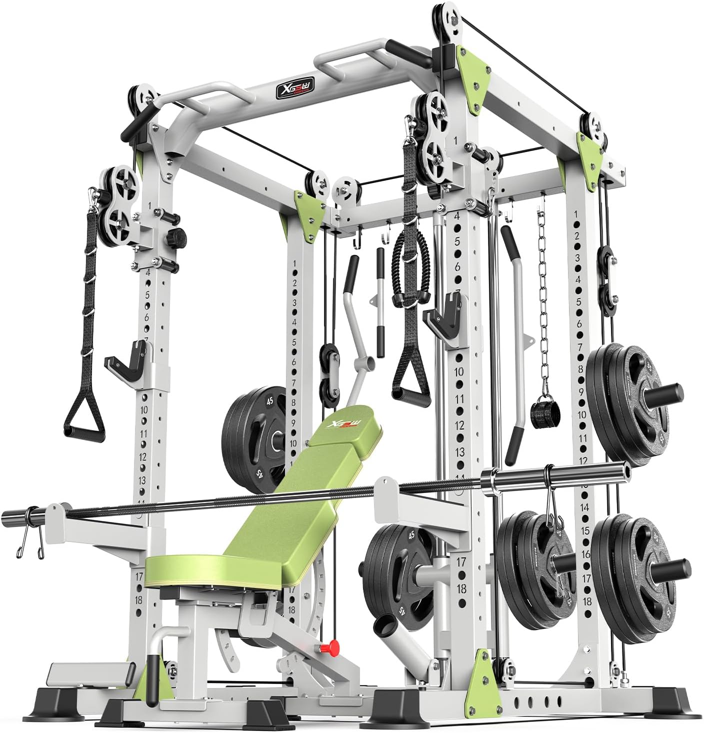 Power Rack Power Cages for Home Gym with Cable Crossover System