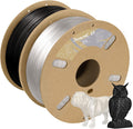 DURAMIC 3D PETG Filament 1.75mm 2 Pack Black Transparent - Stable