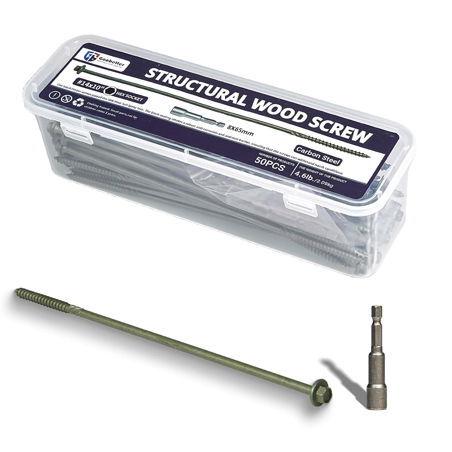 50PCS Heavy Duty Timber Screws for Outdoor and Industrial Use