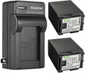 3000mAh 2-Pack Lithium-Ion Batteries with AC Charger - Compatible