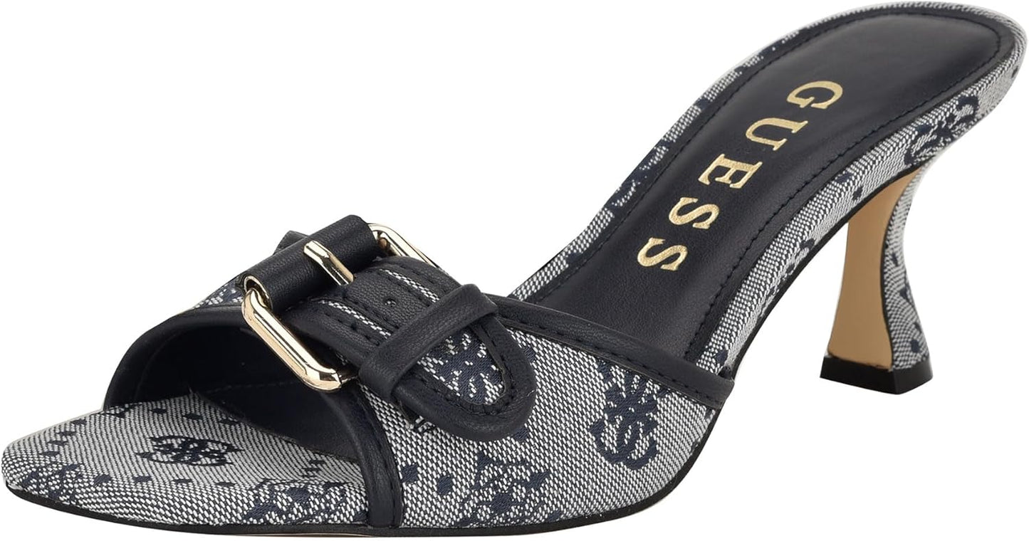 GUESS Women's Dista Heeled Sandal: Chic Modern Design for All