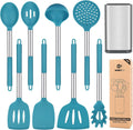 Silicone Cooking Utensil Set 8Pcs - Non-stick Heat Resistant Kitchen