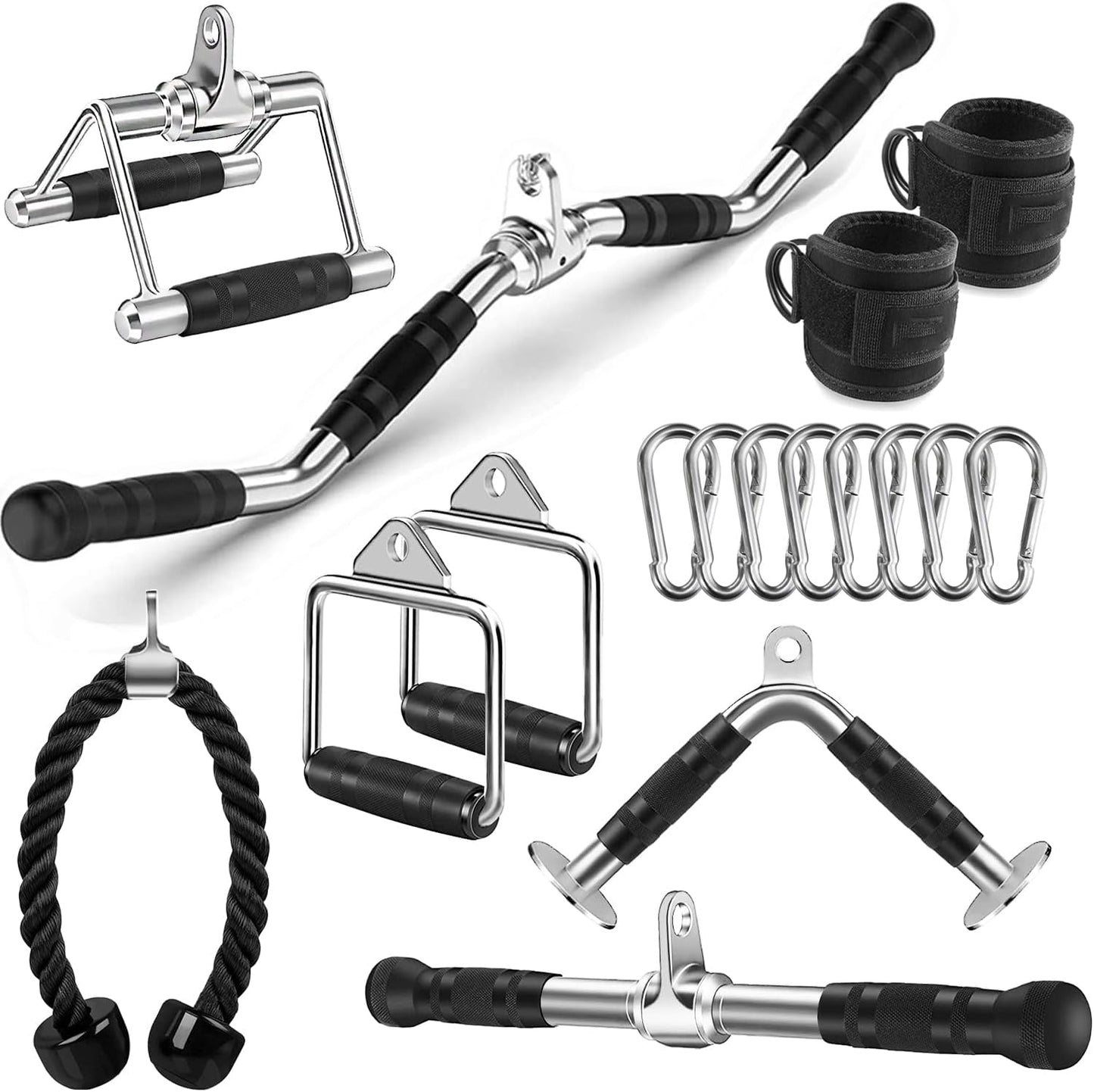 Cable Machine Attachment Set for Home Gym Workouts and Strength
