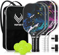 Pickleball Paddles Set of 2/4 - USAPA Approved Carbon Fiber Set