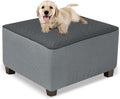 Square Ottoman Cover Waterproof Stretch Slipcover - XX-Large Fit