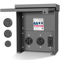 Temporary Power Outlet Panel RV Power Outlet Box - Weatherproof