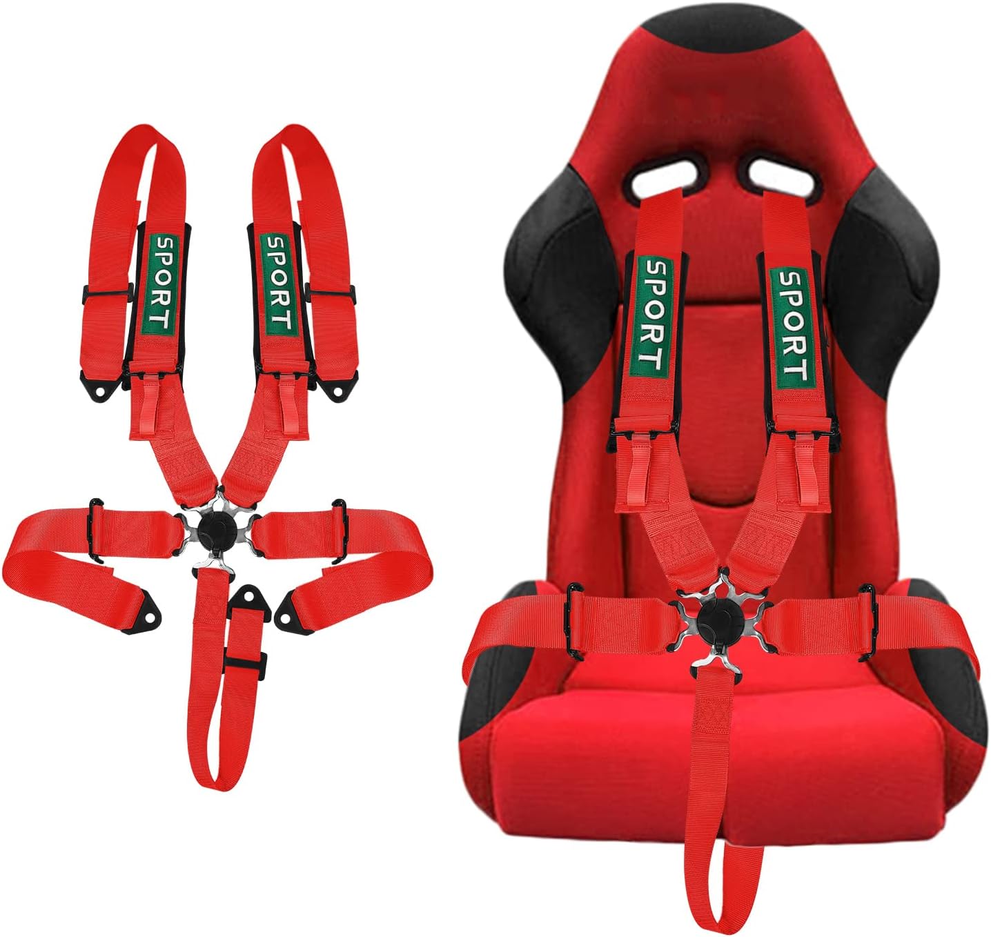 5-Point Racing Safety Harness Set SFI with Ultra Comfort Pads