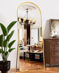 Antok Full Length Mirror 65in x 22in - Arched Freestanding Floor