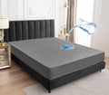 California King Waterproof Mattress Protector - 18ft Deep Pocket Gray