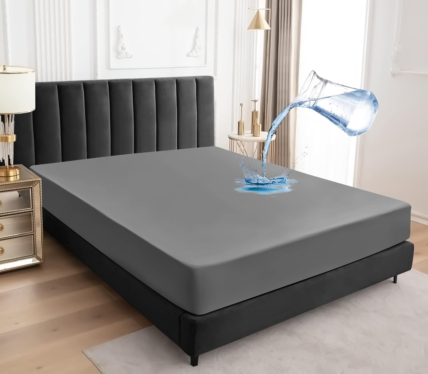 Sufdari Waterproof California King Mattress Protector for Comfort