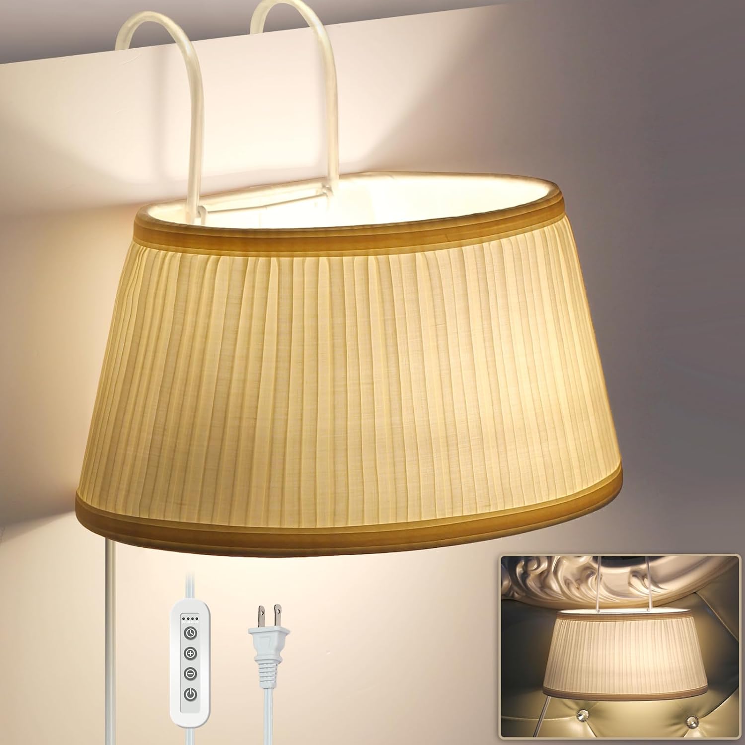 Bed Reading Light with Adjustable Hook for Cozy Bedtime Reading