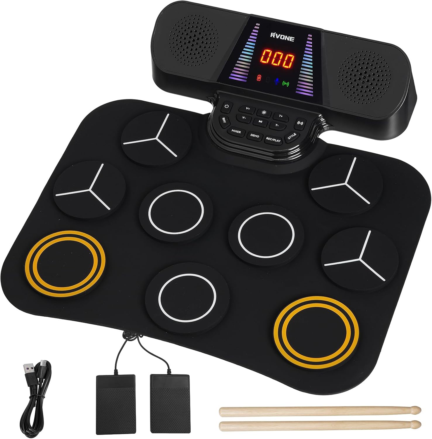 Electric Drum Pad for Kids - Fun 9 Pads Electronic Drum Set